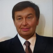 Older man with short dark hair